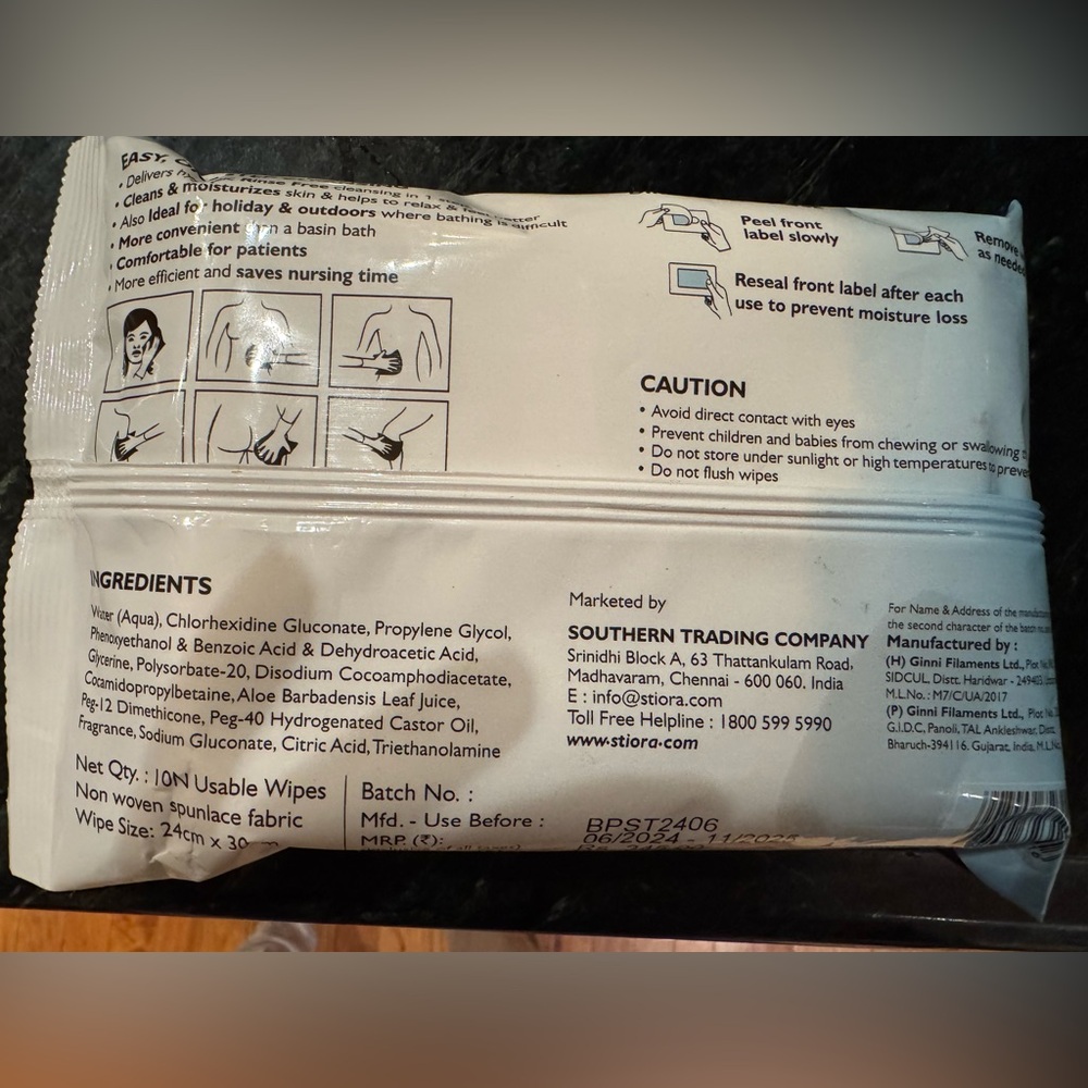 ❤️ NWT Storia Soft Bath Towels - 10 Usable wipes - Picture 3 of 4